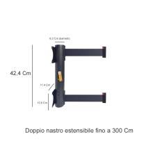 ATTACCO A MURO CON NASTRO COLONNA COLONNINA HOTEL SEGNA PERCORSO DELIMITA AREA