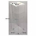 LEGGIO TRAPARENTE IN PLEXIGLAS PODIO ESPOSITORE PORTA COMUNICAZIONI FORMATO A3