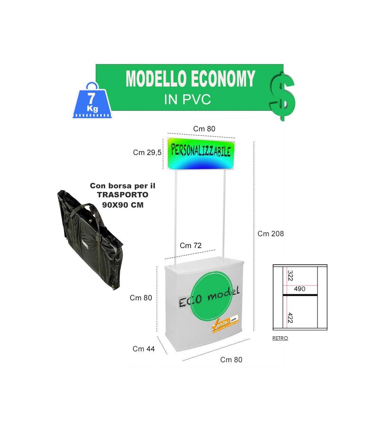 PROMOTIONAL DISTRATIVE EXHIBITION BANQUET STAND EXPO BANKP01