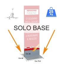 BASE 75,5 CM IN METALLO PER TOTEM PUBBLICITARIO BIFACCIALE ESPOSITORE DA PAVIMENTO