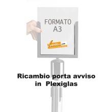 PORTA COMUNICAZIONI CARTELLO FORMATO A4 PER COLONNINA DELIMITA AREA SEGNA SPAZIO