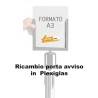 PORTA COMUNICAZIONI PORTA AVVISI CARTELLO FORMATO A3 PER COLONNINA DELIMITA AREA