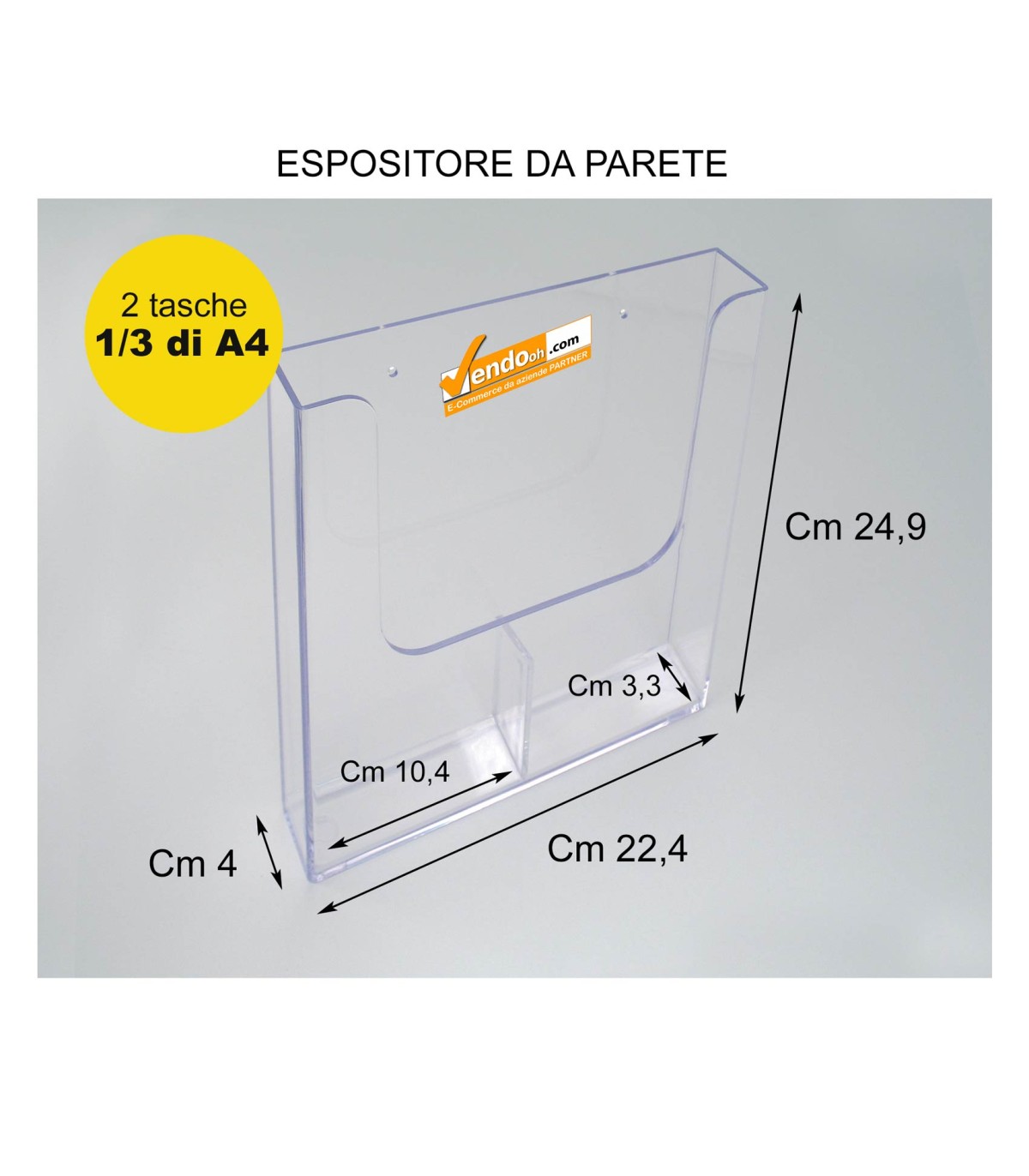 ESPOSITORE PORTA DEPLIANT PUBBLICITA' DA BANCO UFFICIO SCRIVANIA NEGOZIO PDB202