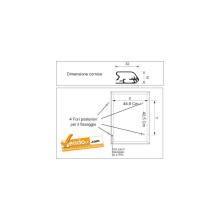 CORNICE ESPOSITIVA PUBBLICITARIA 50x70 CM X MURO UFFICIO NEGOZIO AGENZIA 32 MM