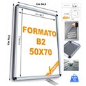 CORNICE ESPOSITIVA PUBBLICITARIA 50x70 CM X MURO UFFICIO NEGOZIO AGENZIA 32 MM