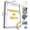 CORNICE ESPOSITIVA PUBBLICITARIA 50x70 CM X MURO UFFICIO NEGOZIO AGENZIA 32 MM