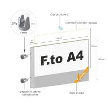 TARGA ESPOSITORE PUBBLICITARIO DA PARETE PORTA PANNELLI INDICAZIONI VARIE MISURE