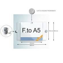 TARGA ESPOSITORE PUBBLICITARIO DA PARETE PORTA PANNELLI INDICAZIONI VARIE MISURE