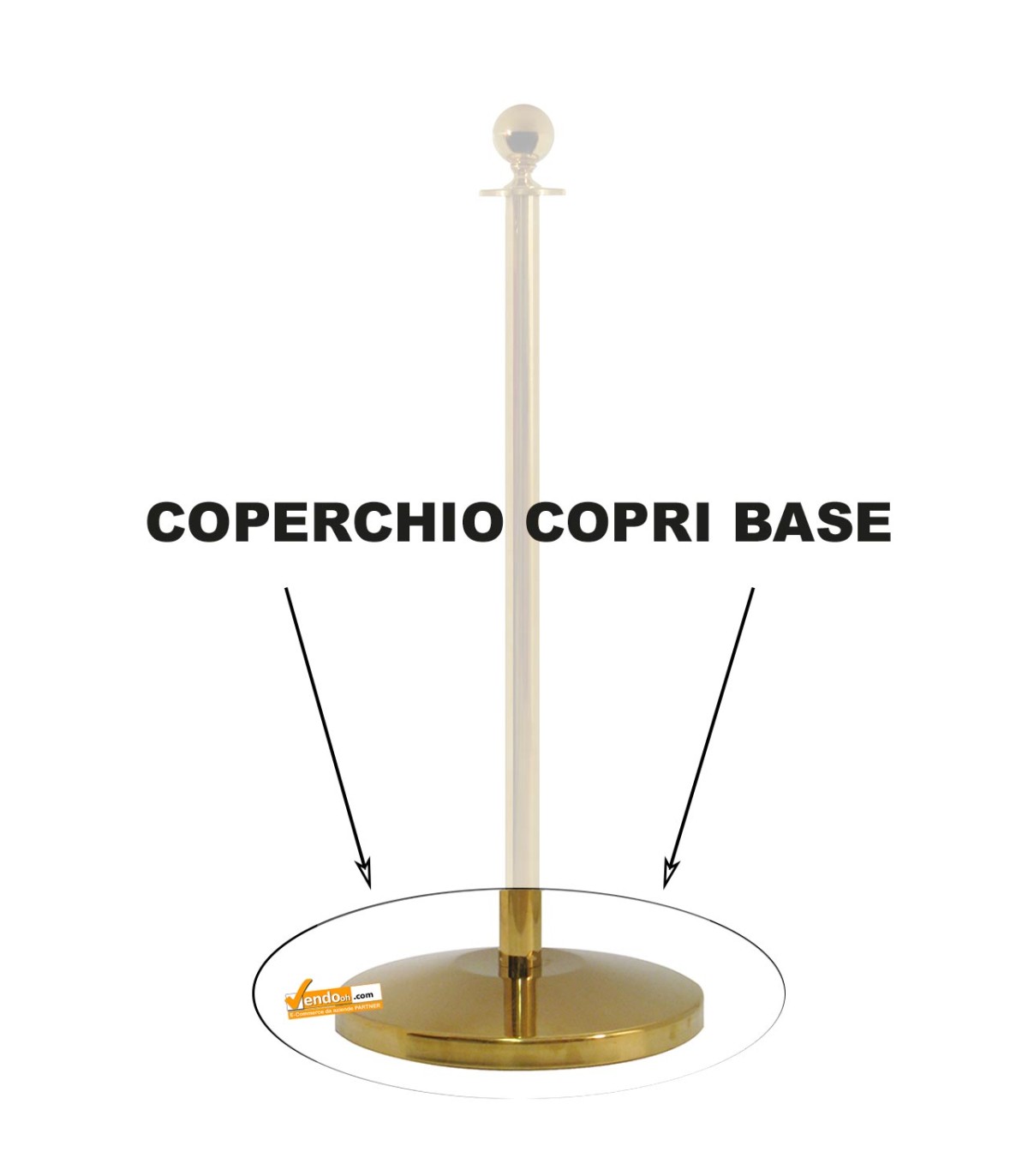 COPERCHIO DELLA BASE DI RICAMBIO PER NOSTRA COLONNINA GOLD STOP41