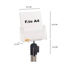 PORTA COMUNICAZIONI CARTELLO FORMATO A4 PER COLONNINA DELIMITA AREA SEGNA SPAZIO