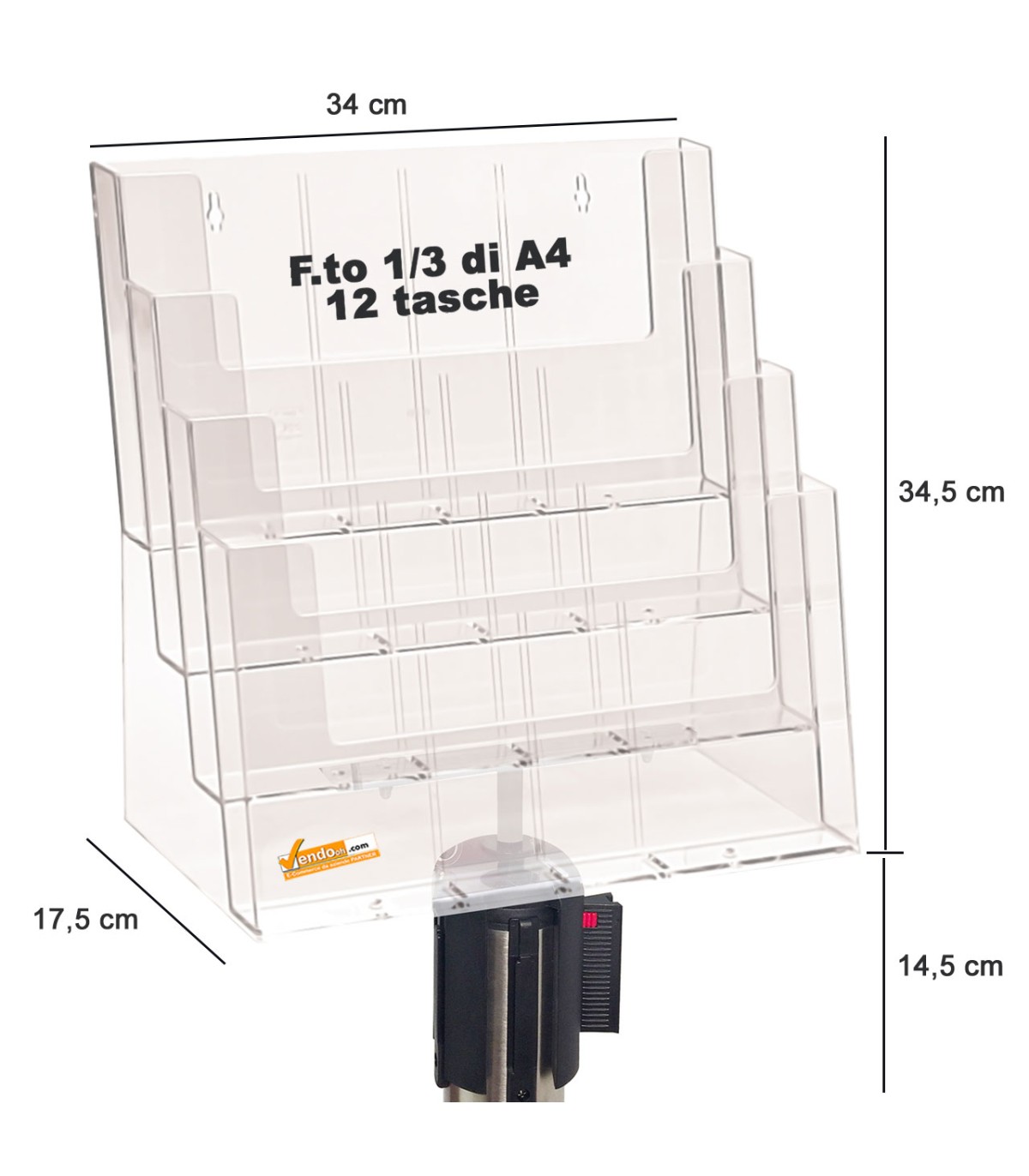 PORTA COMUNICAZIONI CARTELLO FORMATO A4 PER COLONNINA DELIMITA AREA SEGNA SPAZIO