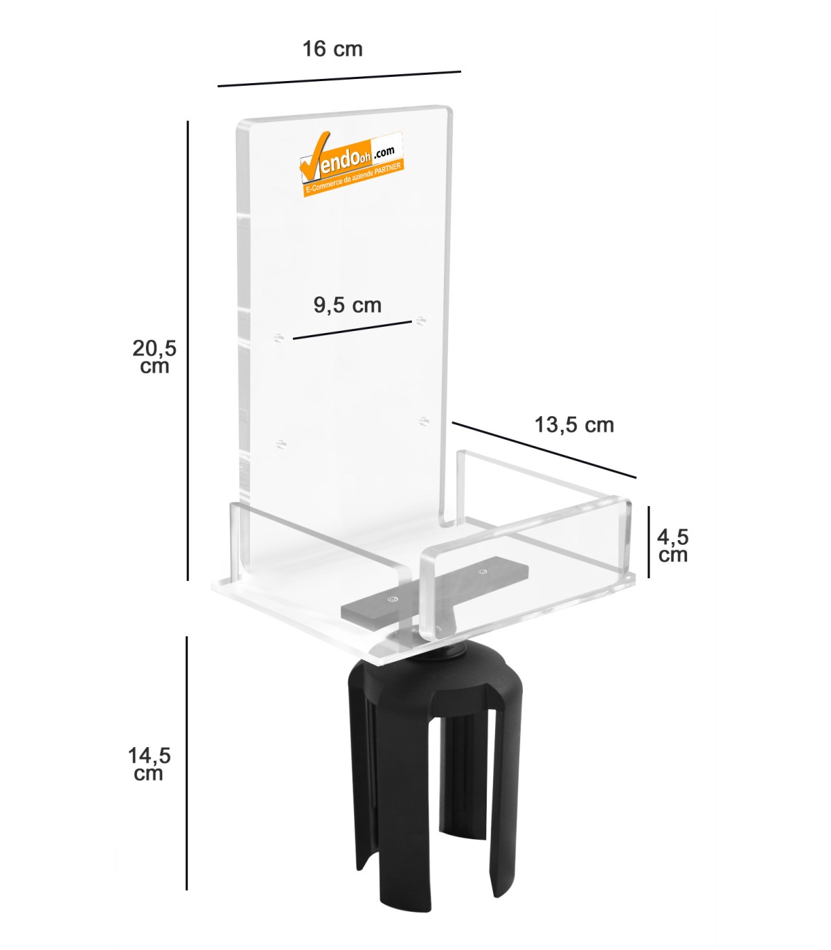 PORTA COMUNICAZIONI CARTELLO FORMATO A4 PER COLONNINA DELIMITA AREA SEGNA SPAZIO