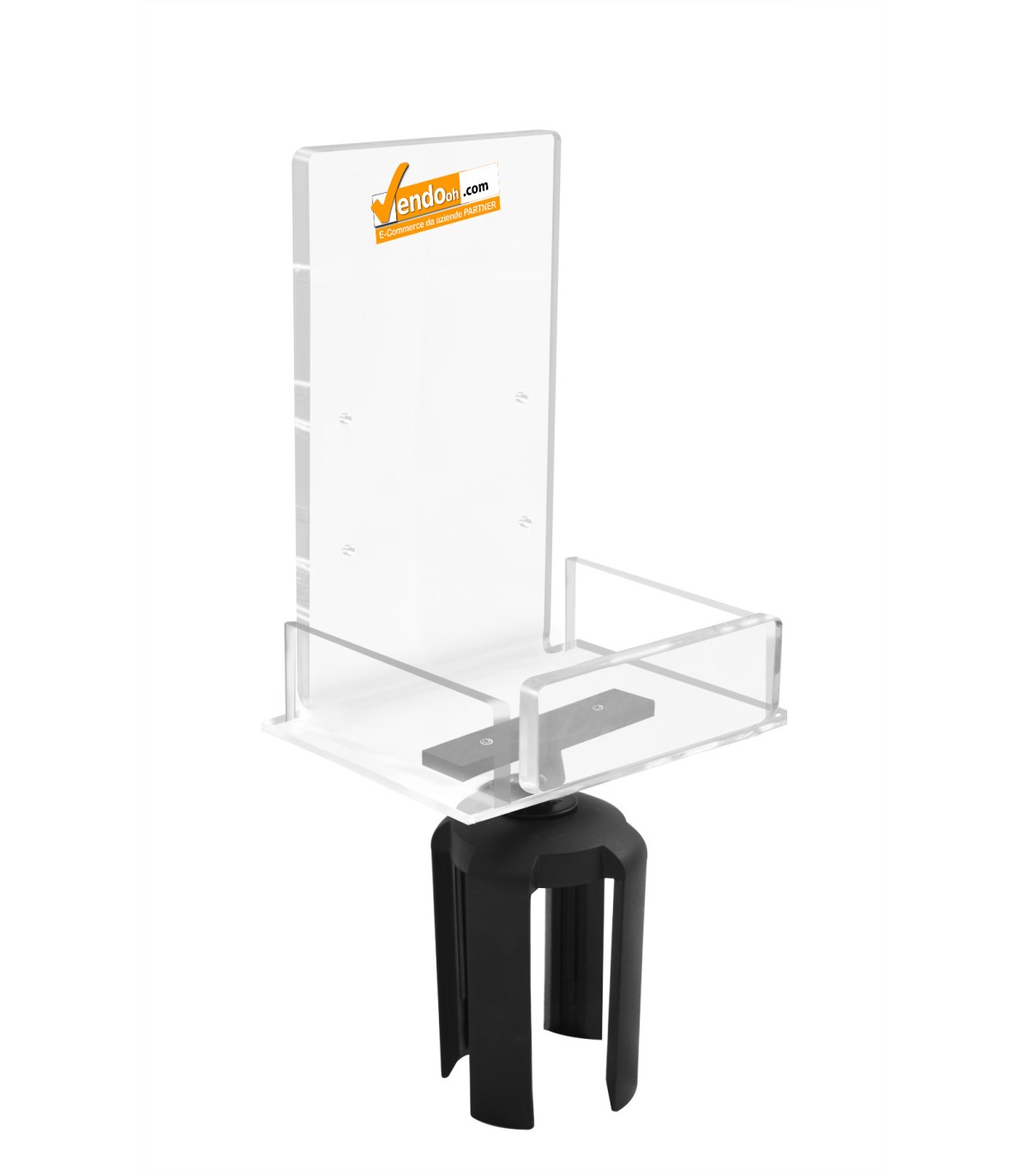 PORTA DISPENSER GEL DISINFETTANTE PER PALETTI PALINE COLONNINE SEGNA PERCORCORSO