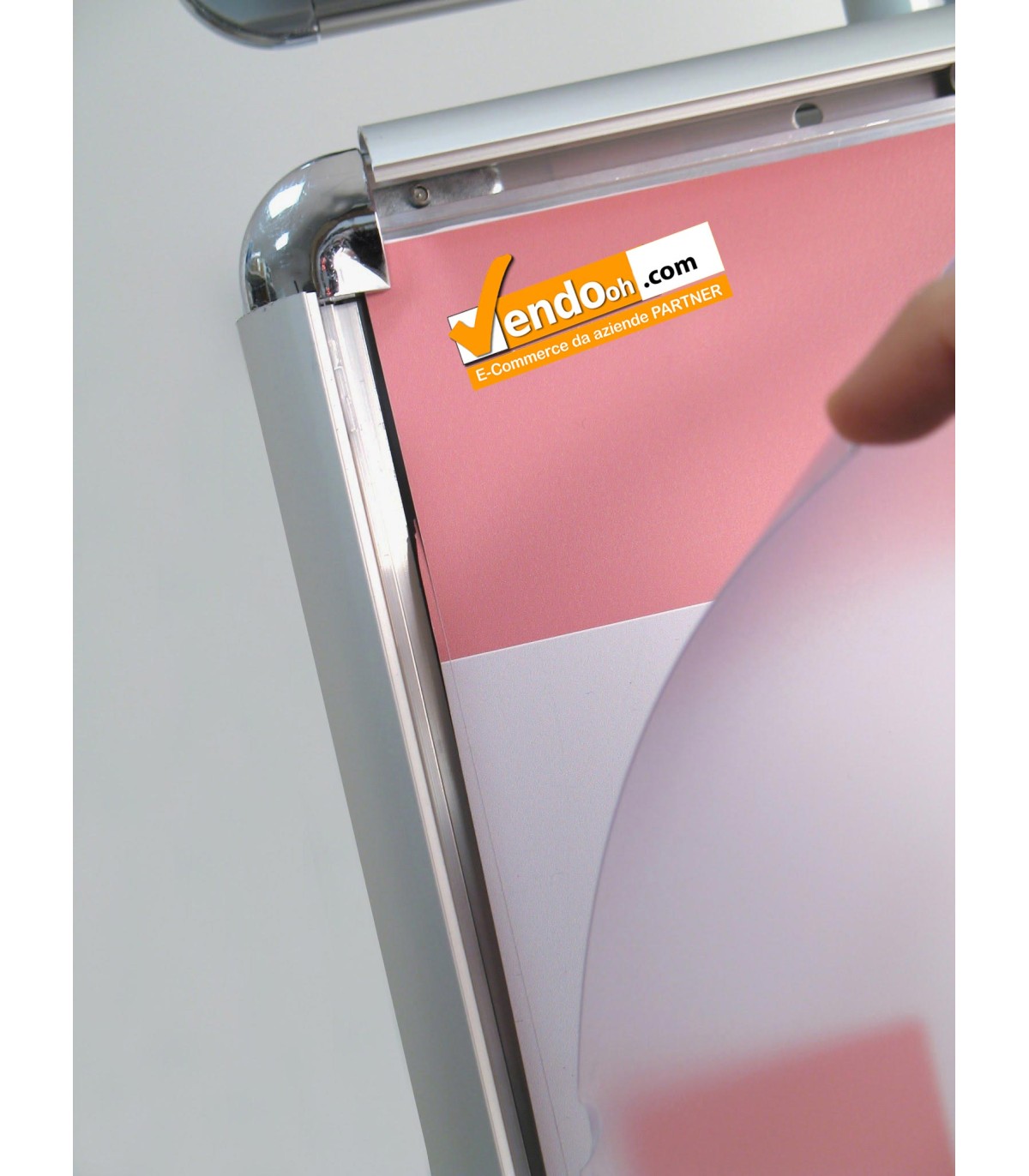 ESPOSITORE CAVALLETTO PUBBLICITARIO A PIANTANA 4 CORNICI ESPOSITIVE A4 X GRAFICA