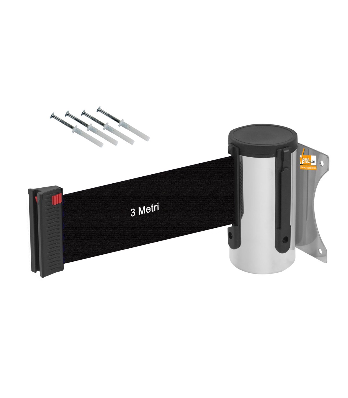 ATTACCO A MURO CON NASTRO COLONNA COLONNINA HOTEL SEGNA PERCORSO DELIMITA AREA