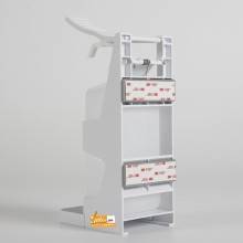 DISPENSER GEL IGIENIZZANTE DA PARETE EROGAZIONE A GOMITO RIEMPIBILE 1 LITRO 