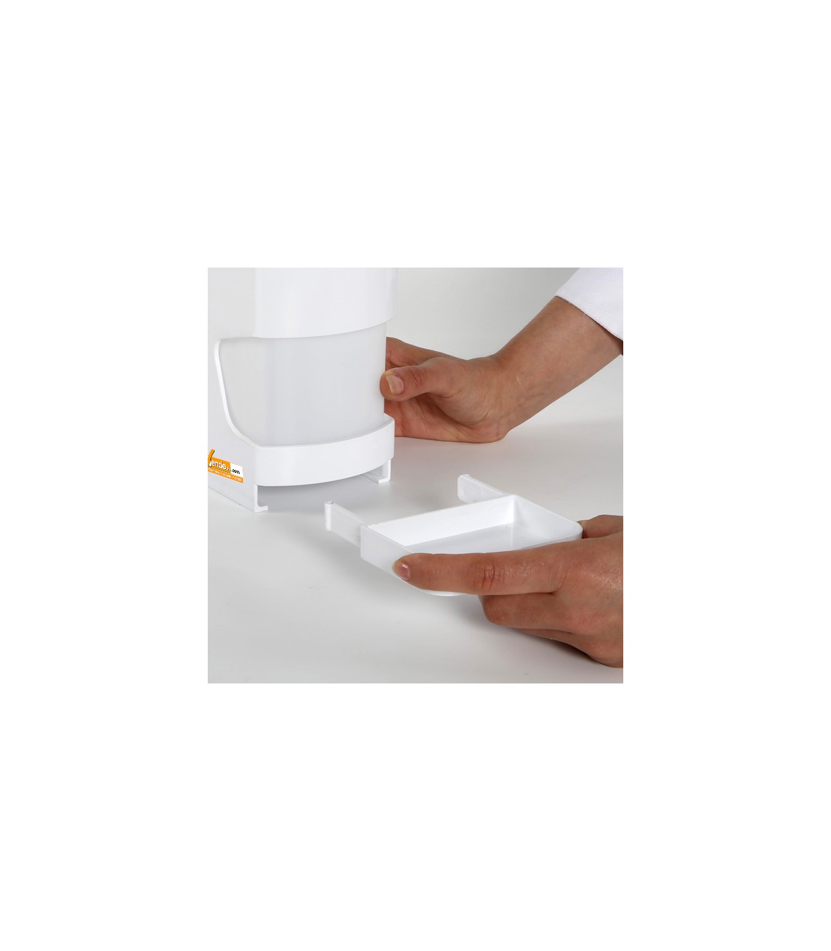 DISPENSER GEL IGIENIZZANTE DA PARETE EROGAZIONE A GOMITO RIEMPIBILE 1 LITRO 