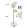 RICAMBIO IN PLEXIGLASS PER ESPOSITORE A4 DA PAVIMENTO DEPLIANT LOCANDINE BROCHURE SLV06-TSC