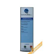 TOTEM PUBBLICITARIO ESPOSITORE DA TERRA BIFACCIALE PORTA INDICAZIONI COMUNICARE