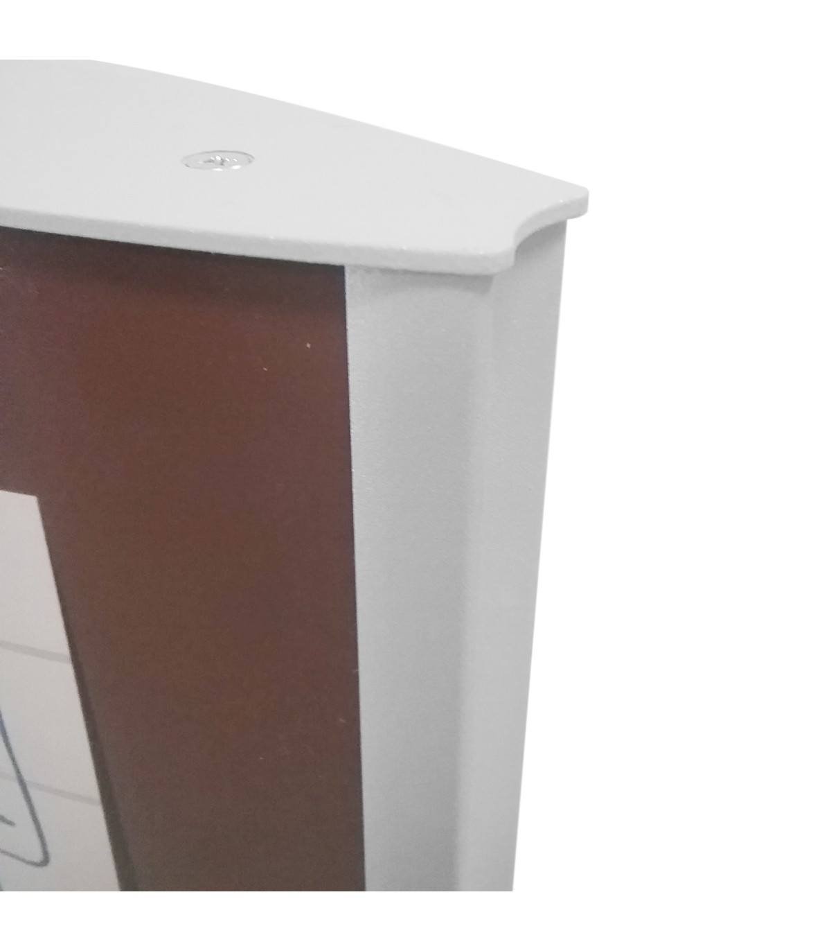 TOTEM PUBBLICITARIO ESPOSITORE DA TERRA BIFACCIALE PORTA INDICAZIONI COMUNICARE