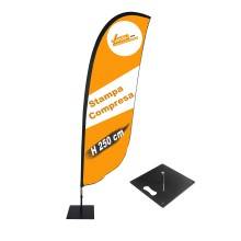 ESPOSITORE A BANDIERA DA ESTERNO INTERNO ANCHE BASE PER AUTO NEVE E PICCHETTO