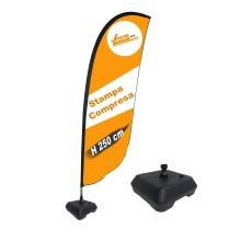 ESPOSITORE A BANDIERA DA ESTERNO INTERNO ANCHE BASE PER AUTO NEVE E PICCHETTO