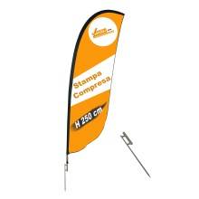 ESPOSITORE A BANDIERA DA ESTERNO INTERNO ANCHE BASE PER AUTO NEVE E PICCHETTO