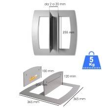 BASE AUTOPORTANTE PER PANNELLI PANNELLATURE TOTEM PARETINE DIVISORIO UNIVERSALE
