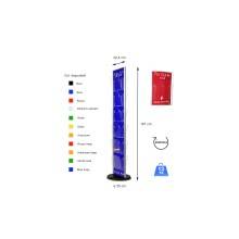 ESPOSITORE PORTA DEPLIANT DA PAVIMENTO GIREVOLE UFFICIO NEGOZIO AGENZIA COL101