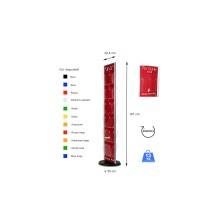 ESPOSITORE PORTA DEPLIANT DA PAVIMENTO GIREVOLE UFFICIO NEGOZIO AGENZIA COL101