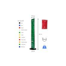 ESPOSITORE PORTA DEPLIANT DA PAVIMENTO GIREVOLE UFFICIO NEGOZIO AGENZIA COL101