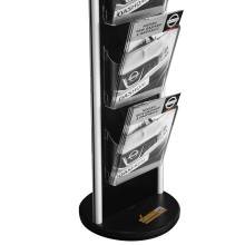 ESPOSITORE PORTA DEPLIANT DA PAVIMENTO GIREVOLE UFFICIO NEGOZIO AGENZIA COL101