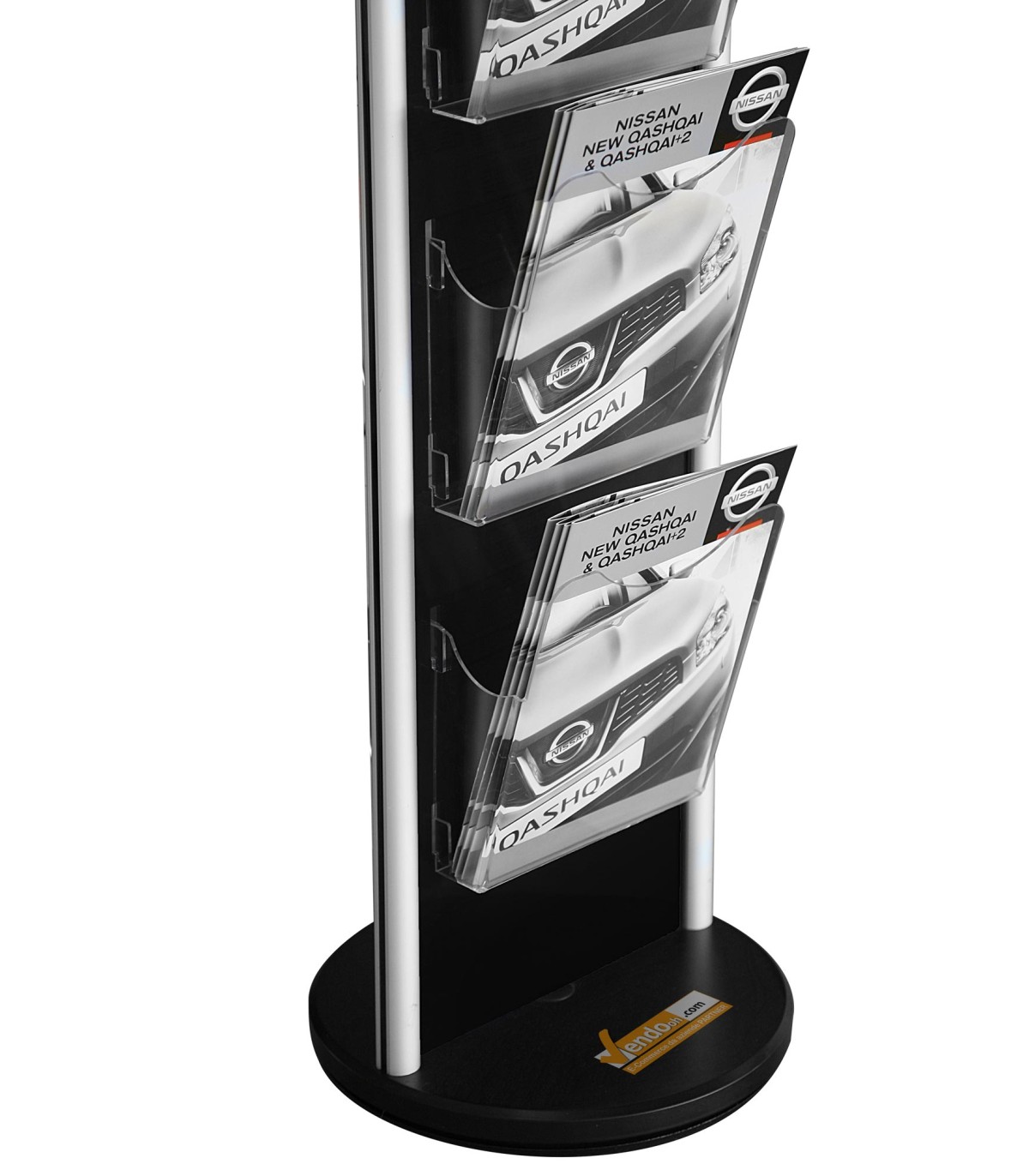 ESPOSITORE PORTA DEPLIANT DA PAVIMENTO GIREVOLE UFFICIO NEGOZIO AGENZIA COL101