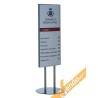 TOTEM PUBBLICITARIO ESPOSITORE DA TERRA BIFACCIALE PORTA INDICAZIONI DA ESTERNO