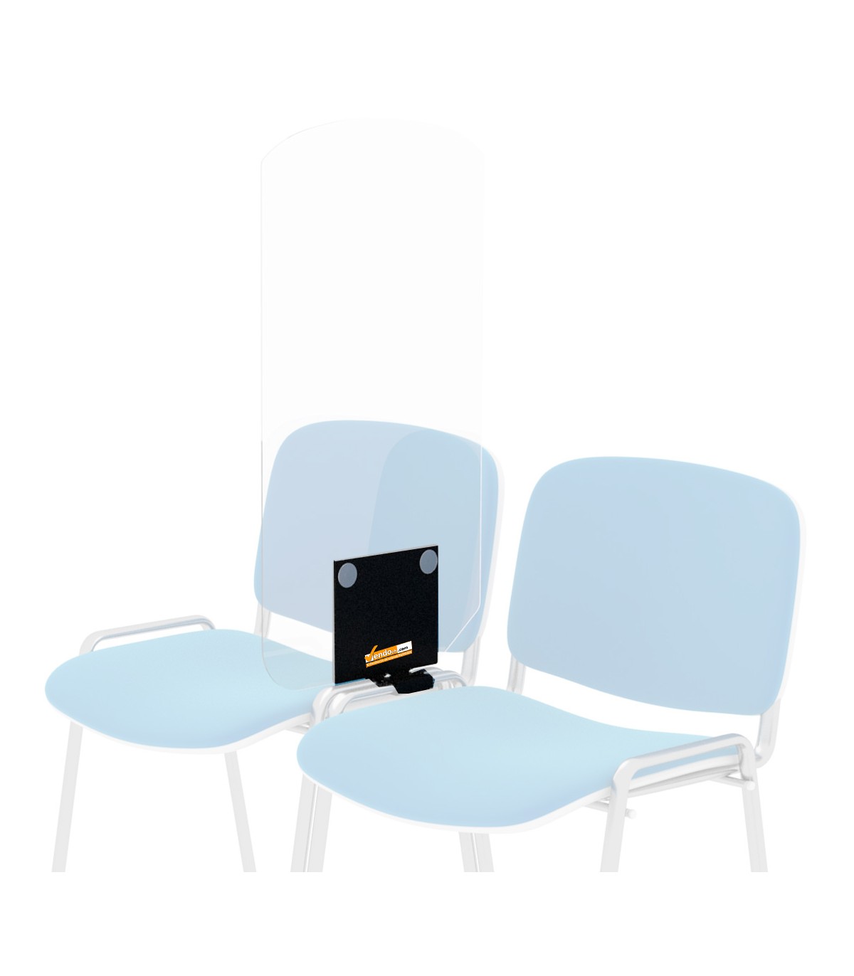 AGGANCIO MORSETTO PORTA SEPARATORE PER SEDIE POLTRONE DISTANZIAMENTO PERSONE