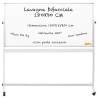 LAVAGNA DIDATTICA MAGNETICA 180x90 CM DOPPIA SUPERFICIE SCRIVIBILE CON ROTELLE 
