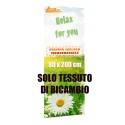 TESSUTO DI RICAMBIO STAMPA INCLUSA PER TOTEM BANNER 80X200 TIPO ROLL UP POP UP