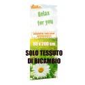 TESSUTO DI RICAMBIO STAMPA INCLUSA PER TOTEM BANNER 80X200 TIPO ROLL UP POP UP