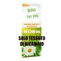 TESSUTO DI RICAMBIO STAMPA INCLUSA PER TOTEM BANNER 80X200 TIPO ROLL UP POP UP