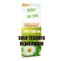 TESSUTO DI RICAMBIO STAMPA INCLUSA PER TOTEM BANNER 100X200 TIPO ROLL UP POP UP