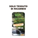 TESSUTO DI RICAMBIO STAMPA INCLUSA PER TOTEM PESANTE 100X200 TIPO ROLLUP POPUP