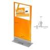 TOTEM DA PAVIMENTO TIS ECO 100x200 BIFACCIALE ESPOSITORE PUBBLICITARIO PANNELLO