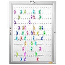 BACHECA PORTA CHIAVI CON SERRATURA 180 POSTI VERTICALE MUSEO NEGOZIO CAMERE