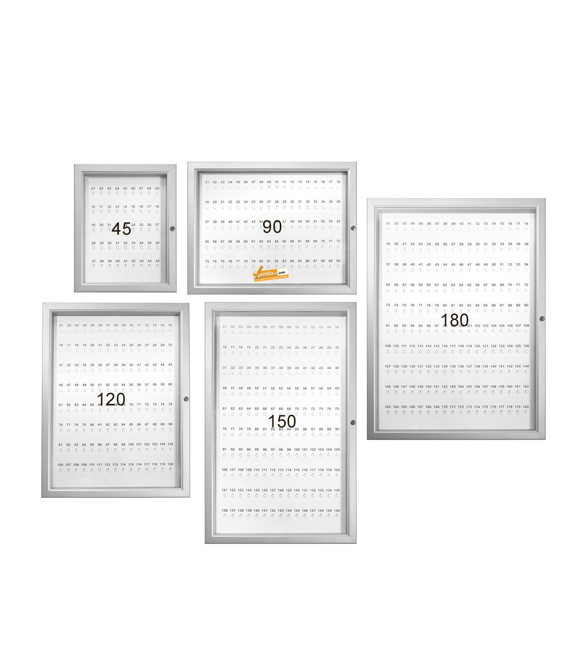 BACHECA PORTA CHIAVI CON SERRATURA 180 POSTI VERTICALE MUSEO NEGOZIO CAMERE