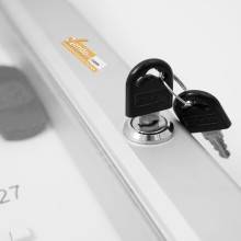 BACHECA PORTA CHIAVI CON SERRATURA 180 POSTI VERTICALE MUSEO NEGOZIO CAMERE