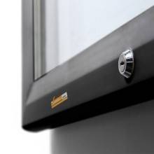 BACHECA PER ESTERNI CERTIFICATA RIBALTA VETRO TEMPRATO VARIE MISURE SERRATURA