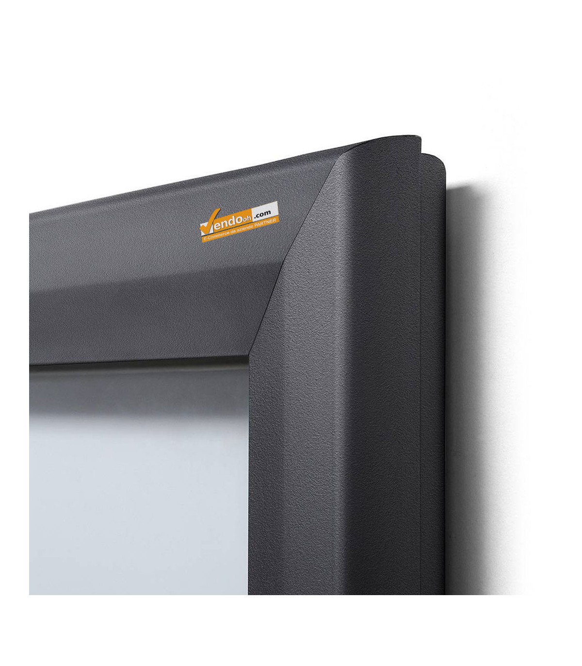 BACHECA ESPOSITORE PUBBLICITARIO PER ESTERNI APERTURA A RIBALTA VETRO TEMPRATO