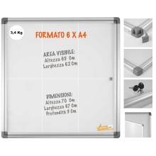 6XA4 BACHECA MAGNETICA SCRIVIBILE FORMATO 2 FOGLI A4 4xA4 6XA4 8XA4 9XA4 12XA4