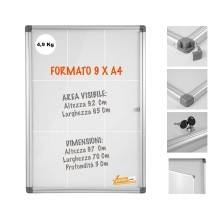 9XA4 BACHECA PORTA AVVISI PER INTERNO SCRIVIBILE VARI FORMATI COMPLETA DI MAGNETI