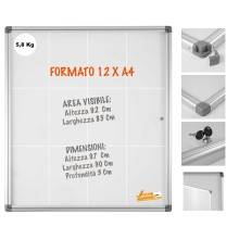 12XA4 BACHECA PORTA AVVISI PER INTERNO SCRIVIBILE VARI FORMATI COMPLETA DI MAGNETI